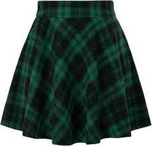 lot 3164 image: Buffalo Green Plaid Skirt (Size M)