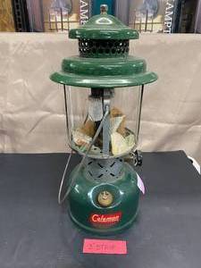 lot 1520 image: Vintage 1960 Coleman Dual Mantle Gas Lantern