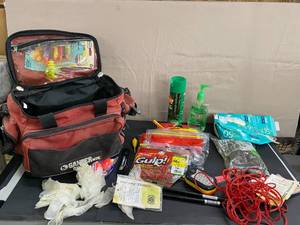 lot 1544 image: Gander MTN Bag w Fishing Tackle