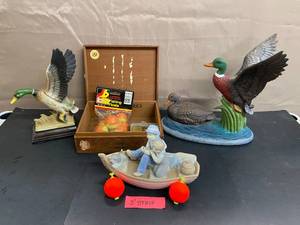 lot 1603 image: Special Edition Birds in Flight Collection, Mikes Ceramic Molds, Porcelain Boat