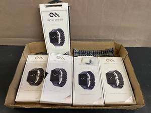 lot 1608 image: Apple Watch Series 1, 2, and 3 Metal Linked Watch Band Black (5)