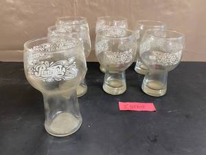 lot 1610 image: Pepsi-Cola Glasses (Set of 6 and a Spare)