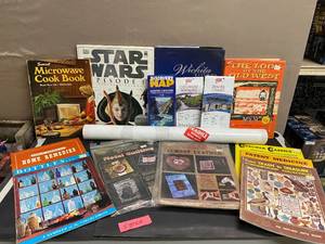 lot 1637 image: Vintage Magazines, Books, Boeing Plane Poster Lg, and More