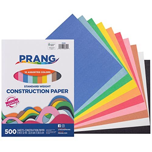 Prang Construction Paper, 10 Assorted Colors, 18 x 24, 100 Sheets