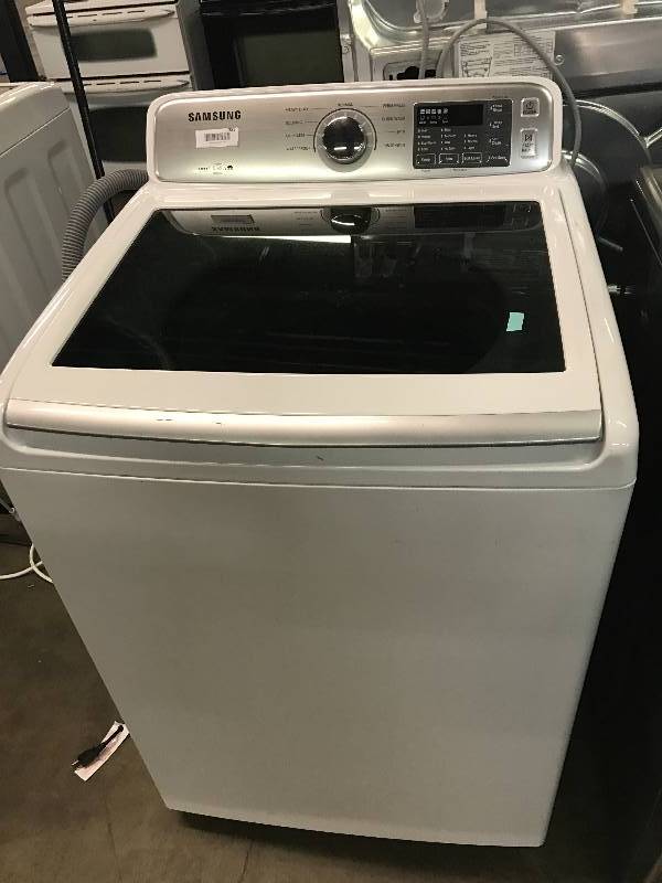 lot 1381 image: Samsung Clear Lid Top Load Clothes Washer