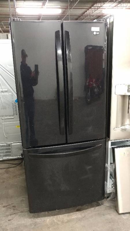 lot 1362 image: LG Black 3 Door Household Refrigerator