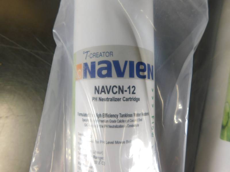 lot of navien navcn-12 ph neutralizer cartridges formulated for high