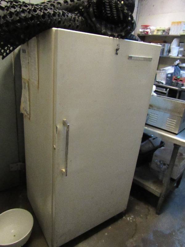 lot 1608 image: Older Upright Frigidaire Freezer