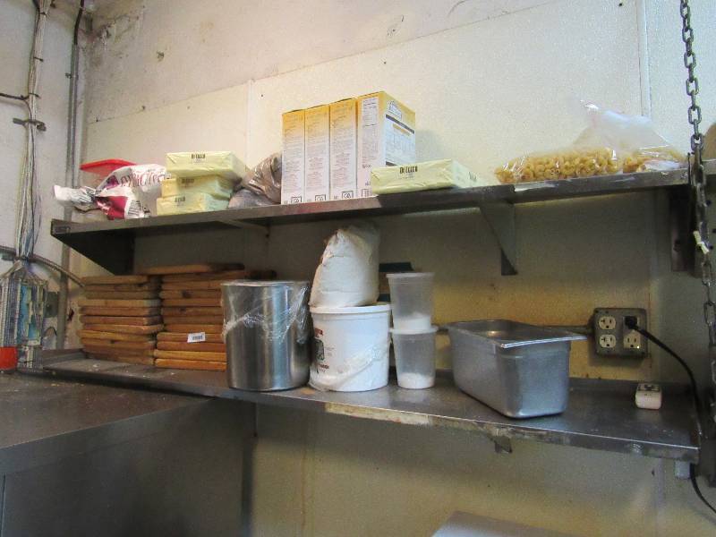 lot 1633 image: Pair Of Stainless 72x12 Wall Mounted Shelves