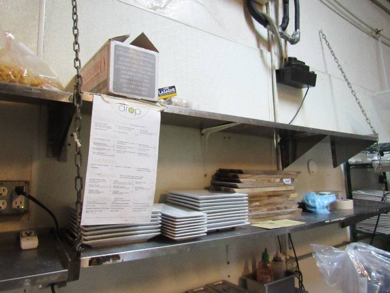 lot 1634 image: Pair Of Stainless 72x12 Wall Mounted Shelves