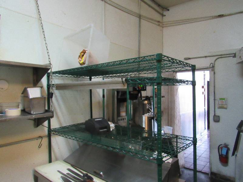 lot 1645 image: (3) Tier Metro Rack With 36 Ticket Rail