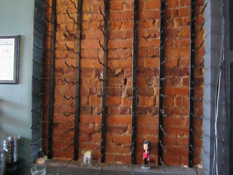lot 1677 image: Lot of (3) 36 Wall Mounted Wine Racks