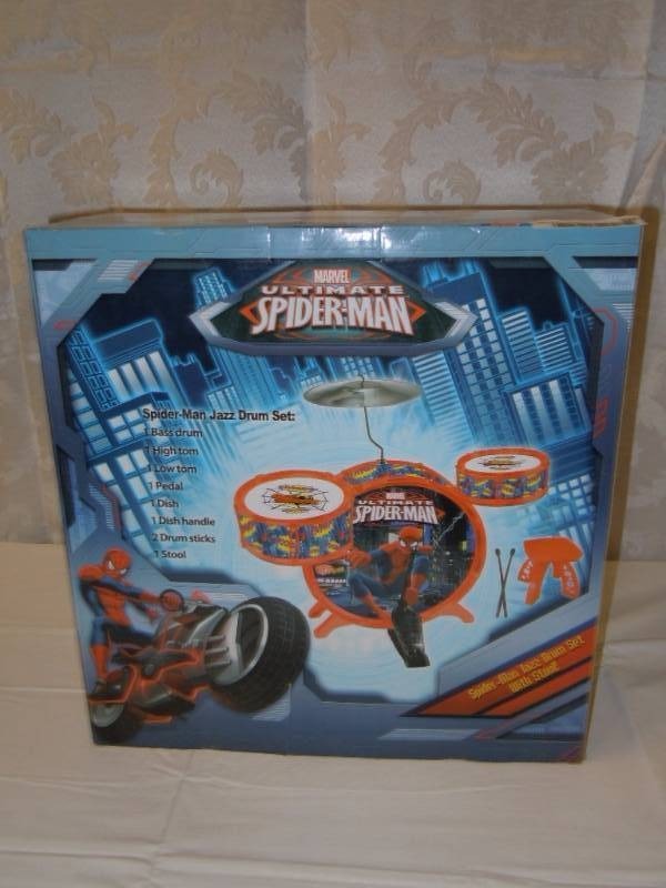 lot 126 image: Spiderman Jazz Drum Set
