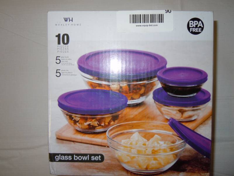 lot 87 image: 10pc Glass Bowl Set