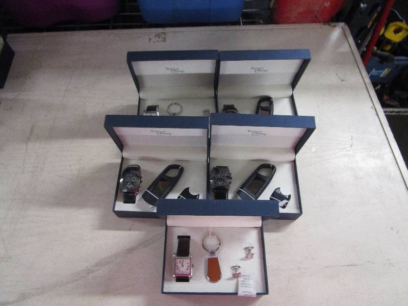 lot 340 image: Lot of 5 Brand New Watch Sets