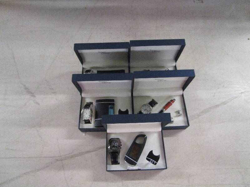 lot 343 image: Lot of 5 Brand New Watch Sets