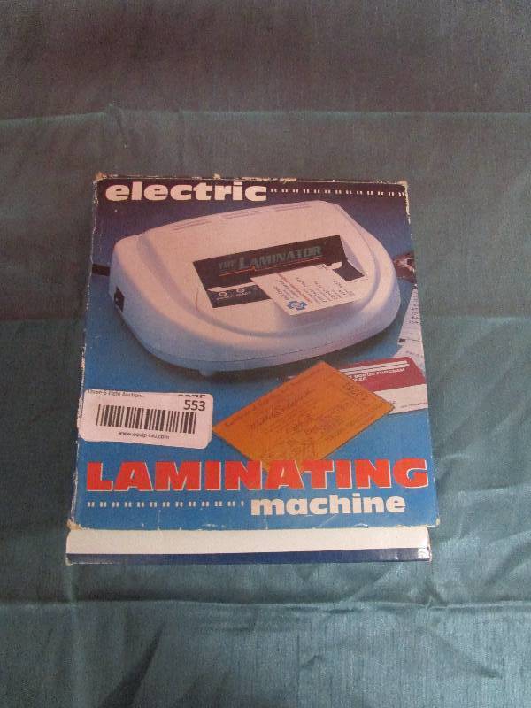 lot 553 image: Laminating Machine