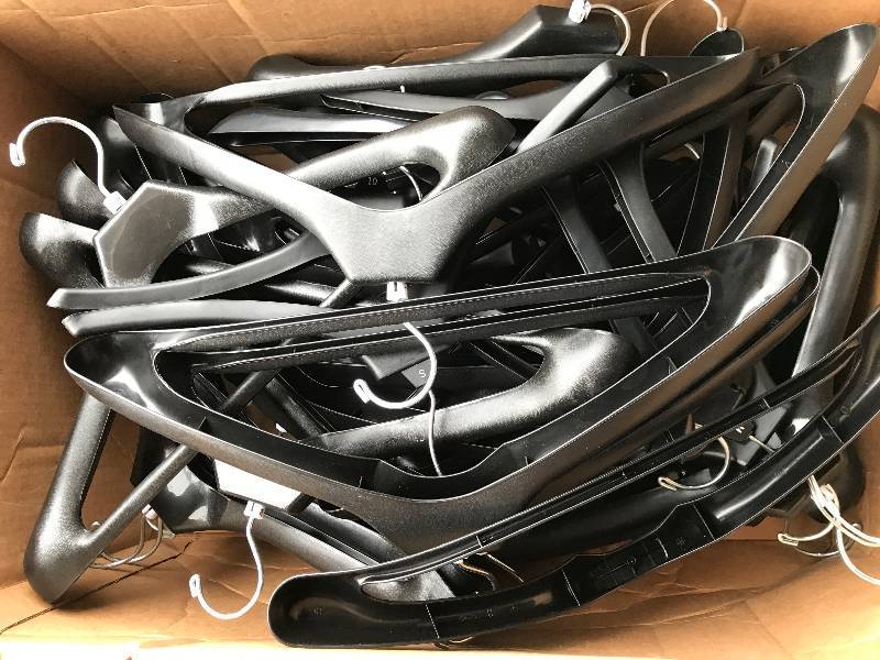 lot 2175 image: Big Box of Black Hangers