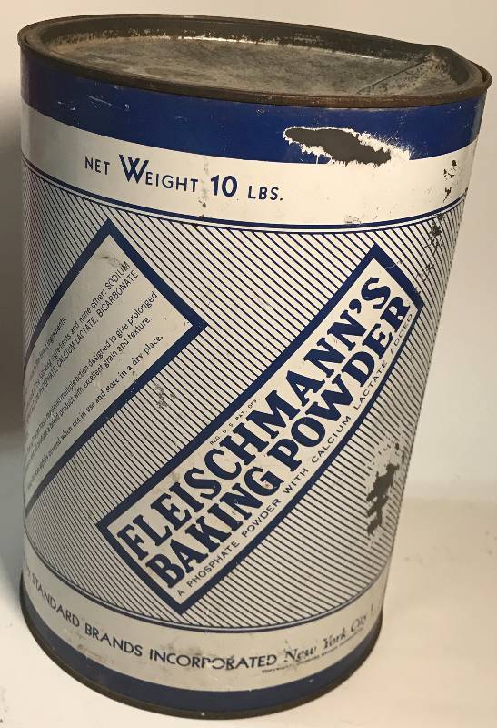lot 2248 image: BIG Fleischmanns Baking Powder Tin 10#