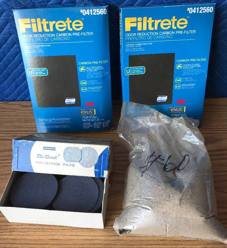 lot 2314 image: Filtrete Carbon Filters, Polishing Pads & Polishing Compound