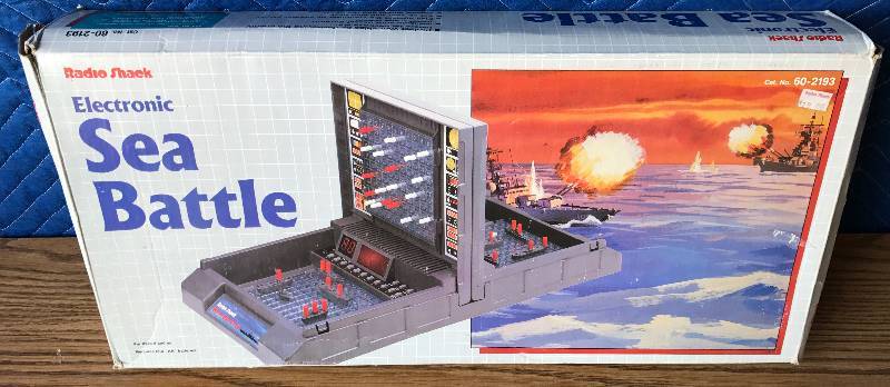 lot 2332 image: Vintage Sea Battle Ship Game Radio Shack Electronics IN BOX