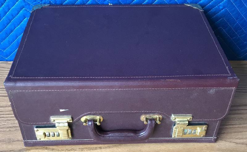 lot 2340 image: Locking File Box  Case - with Combination to Lock