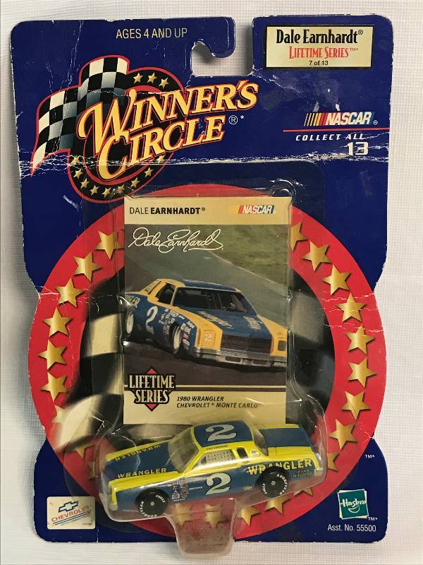 lot 2184 image: Nascar DALE EARNHARDT Winners Circle 1980 Wrangler Chevrolet MONTE CARLO