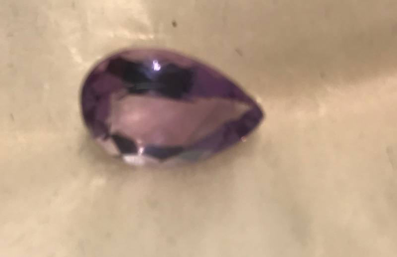 lot 2187 image: NICE Pear Shaped Amethyst Purple Loose Stone
