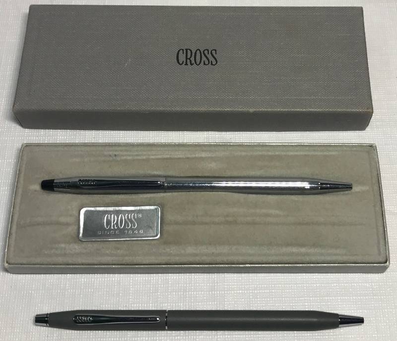 lot 2195 image: 2 GENUINE Cross Ball Pens - 2102 - with Box