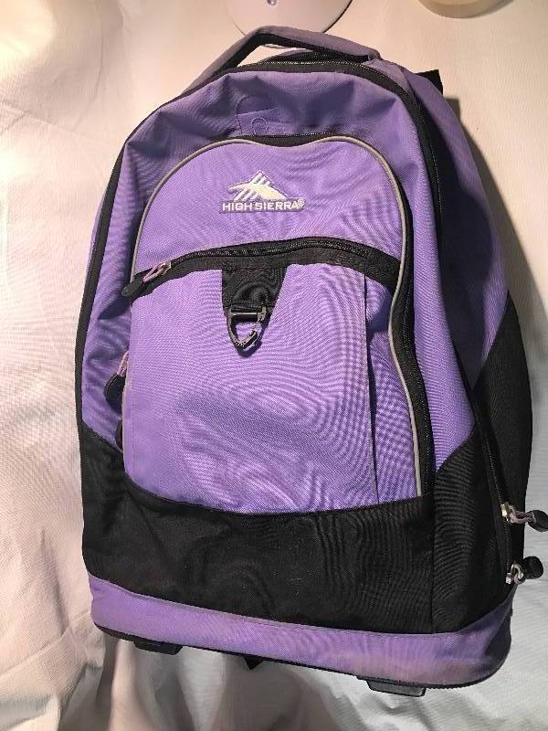 lot 2215 image: High Sierra Purple Backpack