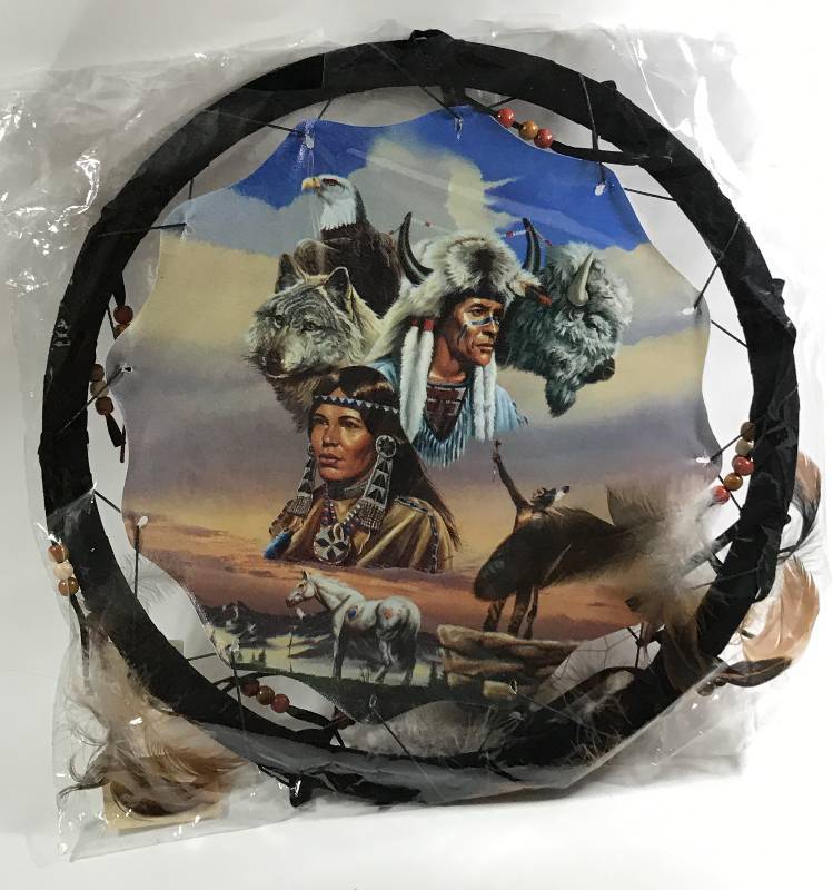 lot 2272 image: Dream Catcher pictures Indians and Buffalo Very colorful 13