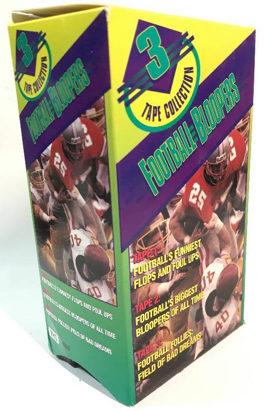 lot 2282 image: Football Bloopers - 3 VHS tape collection
