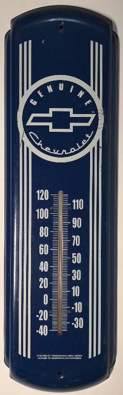 lot 1977 image: Nostalgic Chevrolet Super Service Thermometer Genuine Chevrolet