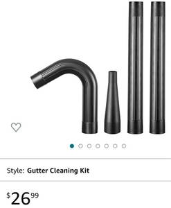 lot 67119 image: Amazon Basics 2-12 Inch Gutter Cleaning Kit, Black