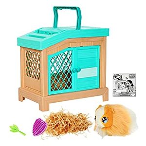 lot 67142 image: Little Live Pets Mama Surprise Soft Interactive Mama Guinea Pig with hutch and 3 babies.