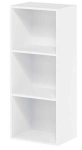 lot 67155 image: Furinno Luder Bookcase  Book  Storage , 3-Tier, White