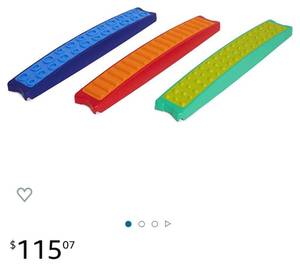 lot 67156 image: Gonge Build N Balance Tactile Planks - Set of 2 Multicolor