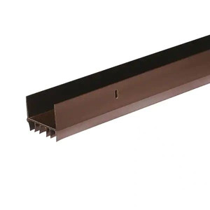 lot 67182 image: Frost King 36 in. x 1-34 in. Brown Vinyl Slide-On Door Bottom for Metal Doors