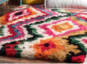 lot 67183 image: Nuloom Handmade Carnival Abbey Shaggy square rug 7 6 x 9 6