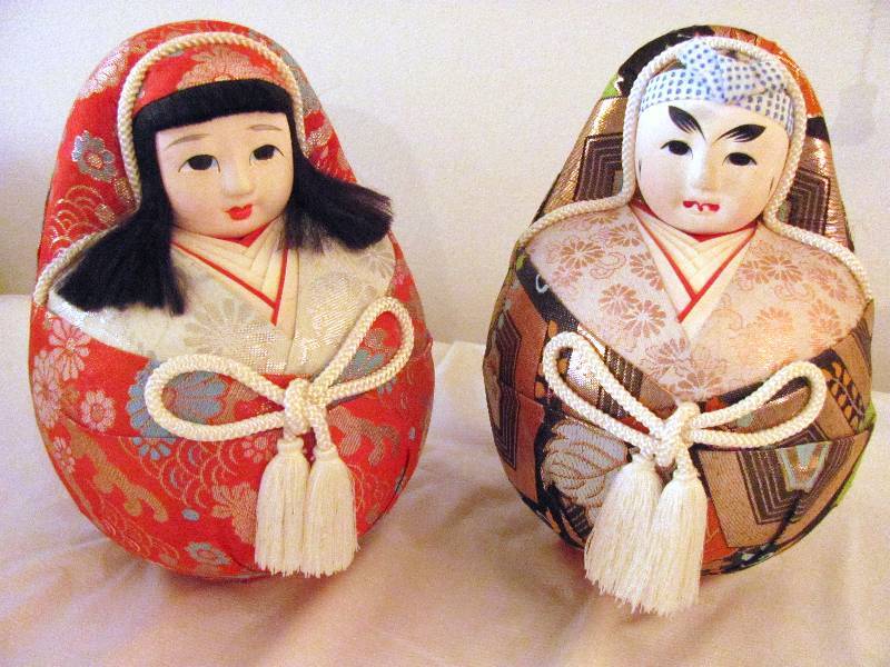 lot 6296 image: Set of Asian Dolls - Man and Woman in kimonos