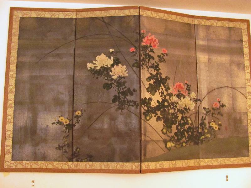 lot 6299 image: Folding Picture - Floral Scene