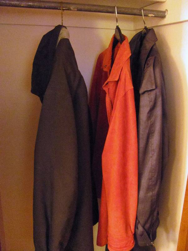 lot 6317 image: All Contents of Closet - Boots, Shoes, Jackets & Hats High Bidder Takes it ALL