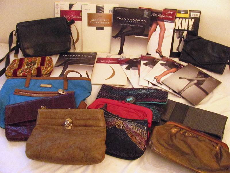 lot 6359 image: Hosiery, Purses and Handbags - Brands Include Michael Kors, Fossil and More