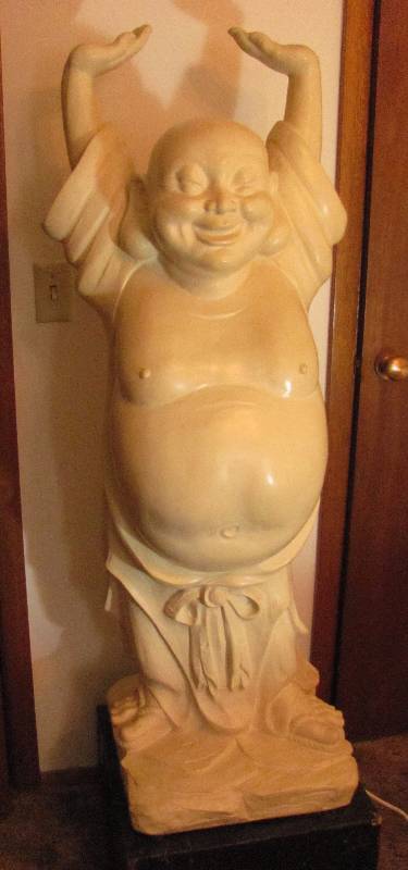 lot 6397 image: Buddha Statue on Pedestal - Total Height 62