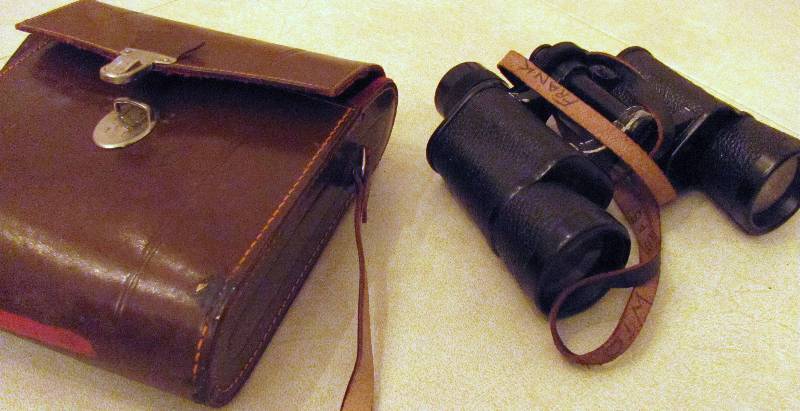 lot 7080 image: 7x35 Binoculars with Leather Case - Made in Germany
