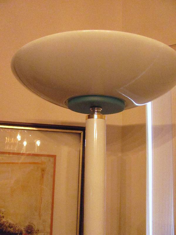 lot 7083 image: White Floor Lamp