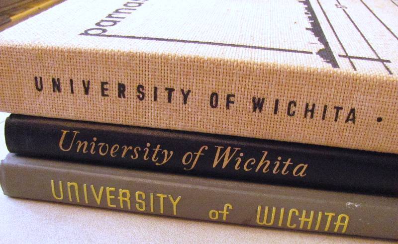 lot 7091 image: Yearbooks Wichita University - Set of 3 - 1957, 1958 & 1959