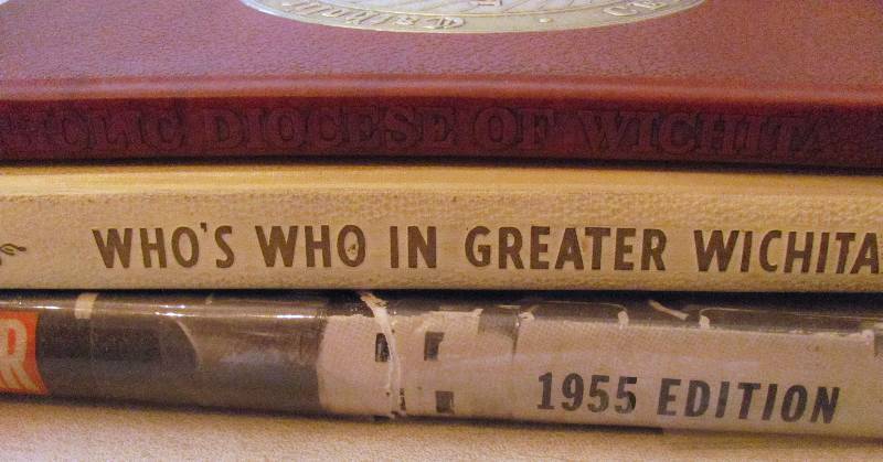lot 7092 image: 3 books - Historical Wichita and more 1963, 1955, e987.