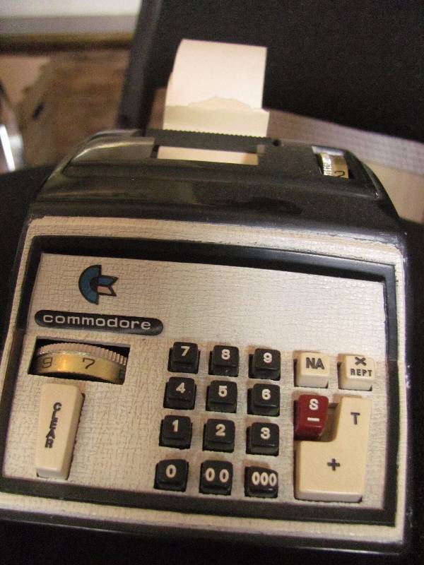 lot 7107 image: Promotional Item Commadore Computer - Adding Machine - Transistor Radio