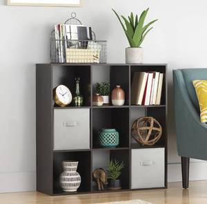 lot 55558 image: Whitmor 9 Cube Organizer, Espresso